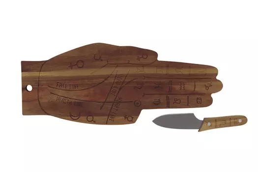 Доска сервировочная тarot (doiy) коричневый 32.0x37.0x4 см.