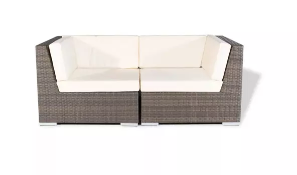 Двухместный диван беллуно (outdoor) бежевый 250x73x90 см.