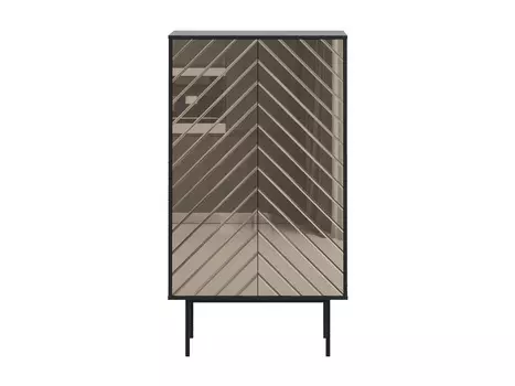 Двустворчатый шкаф boho (ogogo) бронзовый 84x150x40 см.