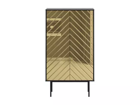 Двустворчатый шкаф boho (ogogo) золотой 84x150x40 см.