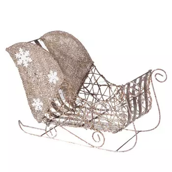 Елочная игрушка (to4rooms) серебристый 35x16x23 см.