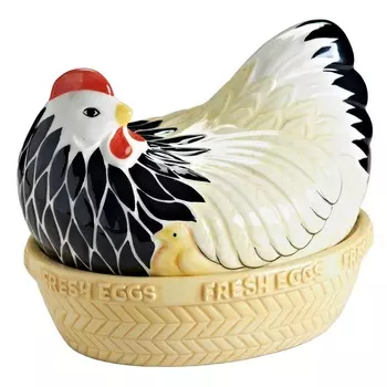 Емкость для яиц mother (mason cash) бежевый 22x18x17 см.