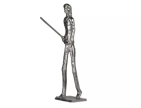 Фигурка охотница (glasar) серебристый 7.5x32.0x7.5 см.