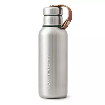 Фляга water bottle (black+blum) серебристый 7x22x7 см.