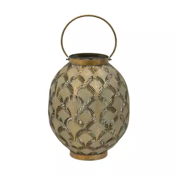 Фонарь caserta (to4rooms) золотой 28 см.