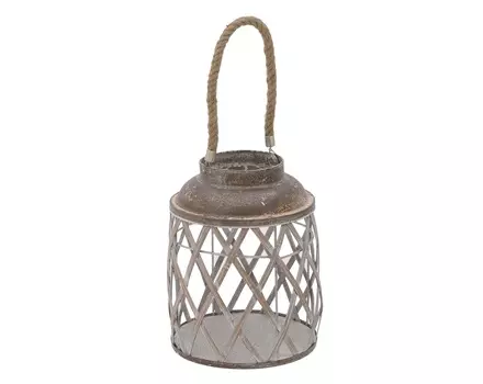 Фонарь dörtyol (to4rooms) коричневый 32 см.