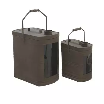 Фонарь, набор 2шт almelo (to4rooms) коричневый 34.0x38.0x21.0 см.