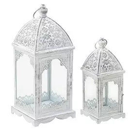 Фонарь, набор 2шт workum (to4rooms) белый 17x43.0x17 см.