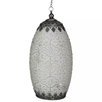 Фонарь pumpkin (to4rooms) серый 24 см.