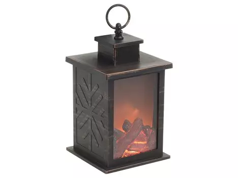 Фонарь с led francienne (to4rooms) коричневый 14.0x24.5x14.0 см.