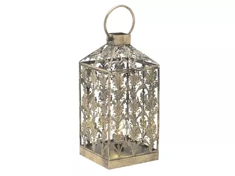 Фонарь shagoze (to4rooms) золотой 20.0x44.0x20.0 см.