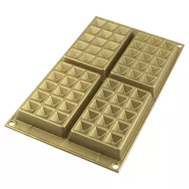 Форма для приготовления вафель waffel classic (silikomart) бежевый 130x1x8 см.
