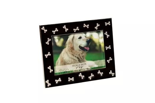 Фоторамка черно-белая (garda decor) черный 14x19x1 см.