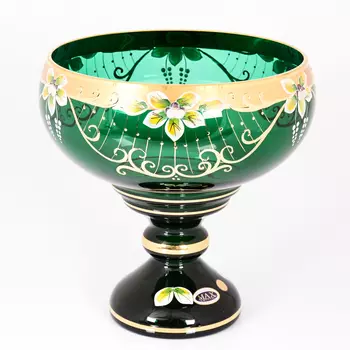 Фруктовница bohemia star crystal (star crystal) зеленый