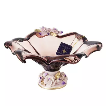 Фруктовница white cristal (white cristal) красный