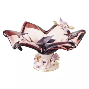 Фруктовница white cristal (white cristal) красный