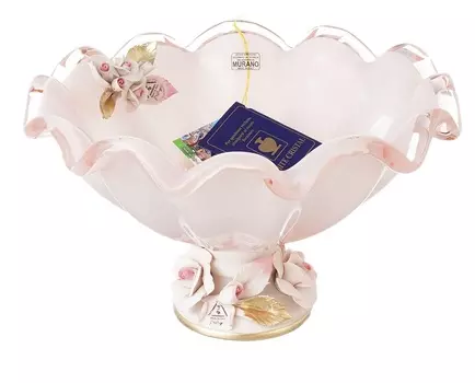 Фруктовница white cristal (white cristal) розовый