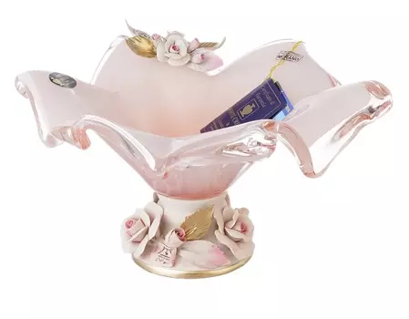 Фруктовница white cristal (white cristal) розовый