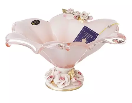 Фруктовница white cristal (white cristal) розовый