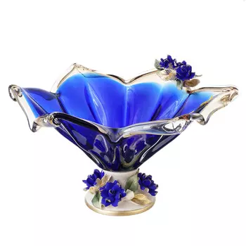 Фруктовница white cristal (white cristal) синий