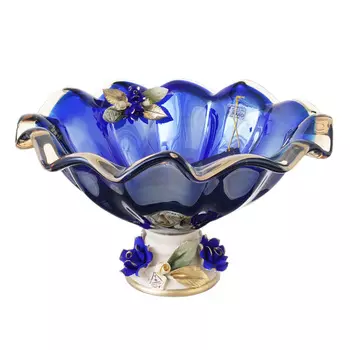 Фруктовница white cristal (white cristal) синий