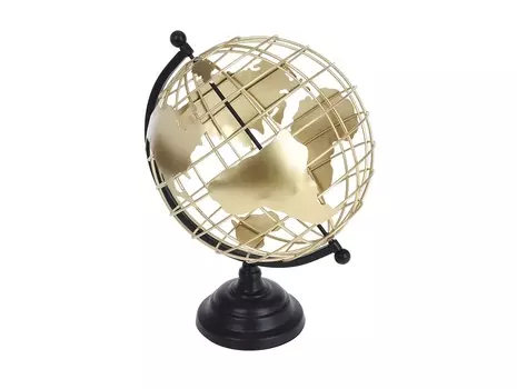 Глобус декоративный золотой (garda decor) золотой 35 см.