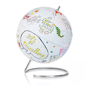 Глобус для разукрашивания journal (suck uk) мультиколор 15x17x15 см.