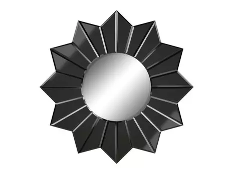 Глянцевое зеркало saletti (ambicioni) черный 109.0x109.0x3.0 см.