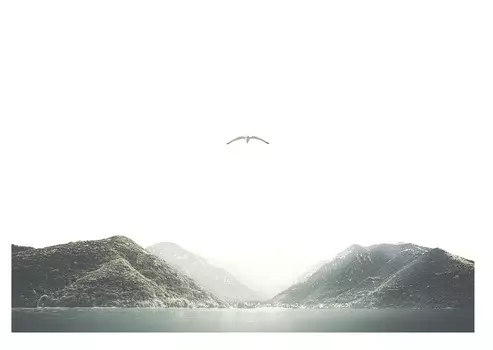 Холст горы-1 (garda decor) мультиколор 100x69 см.