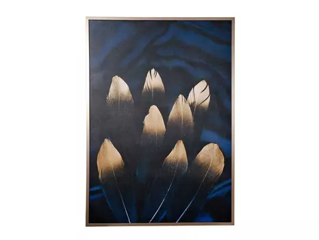Холст золотое перо-1 (garda decor) золотой 140x100 см.