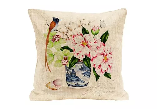 Интерьерная подушка камелия (object desire) мультиколор 45.0x45.0 см.