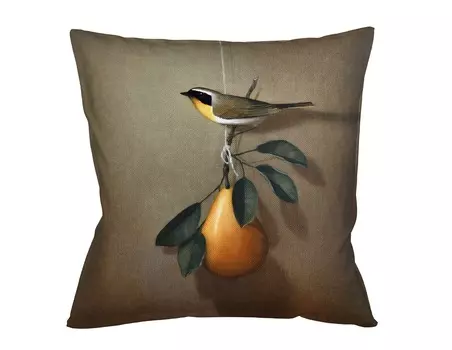 Интерьерная подушка «мисс грушовка» (object desire) мультиколор 45x45 см.