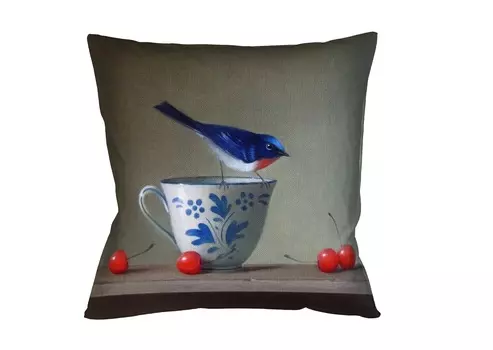 Интерьерная подушка «мисс вишневка» (object desire) мультиколор 45x45 см.