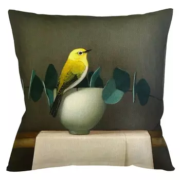 Интерьерная подушка «мистер лимонник» (object desire) серый 45x12x45 см.