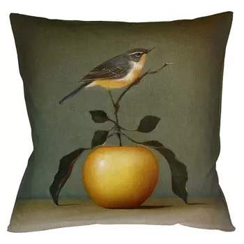 Интерьерная подушка мистер яблочков (object desire) серый 45x12x45 см.