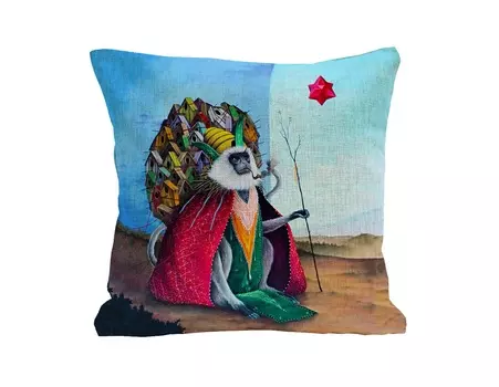 Интерьерная подушка «рафики» (object desire) мультиколор 45x45 см.