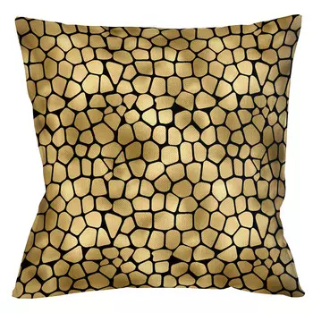 Интерьерная подушка «сафари» (ночь) (object desire) золотой 45x12x45 см.