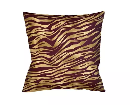 Интерьерная подушка «зебра» (бордо) (object desire) мультиколор 45x45 см.