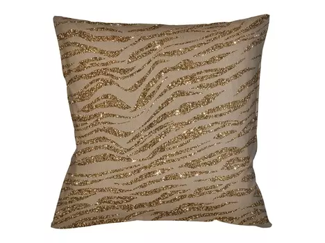 Интерьерная подушка зебра (object desire) бежевый 45x12x45 см.