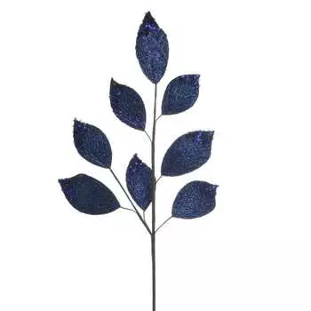 Искусственный цветок blue leaves (to4rooms) синий 10x66x10 см.