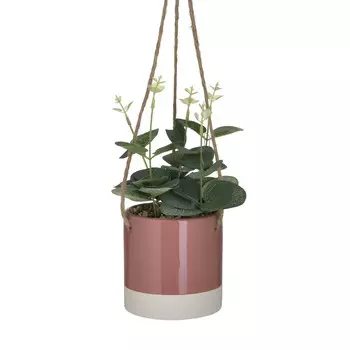 Искусственный цветок в кашпо с подвесом dieppe (to4rooms) зеленый 34 см.
