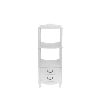 Этажерка джульетта-2 (leset) белый 40x125x50 см.