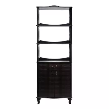 Этажерка джульетта-3 (leset) черный 75x207x41 см.