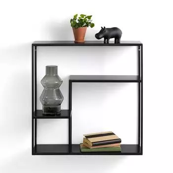 Этажерка настенная hiba (laredoute) черный 60x60x20 см.