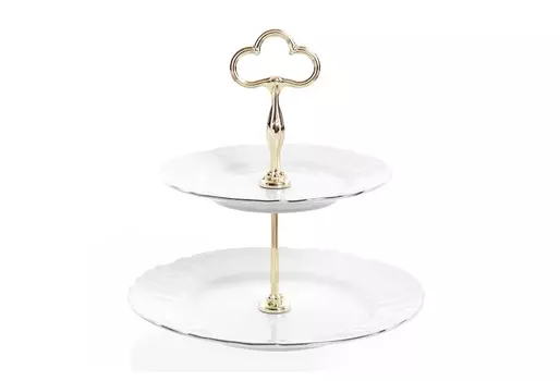 Этажерка платиновый узор (bernadotte) белый