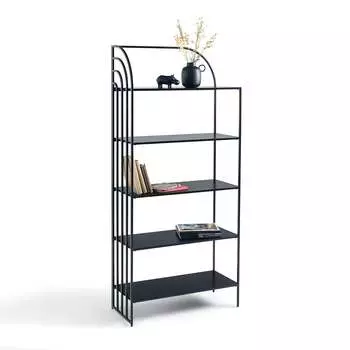 Этажерка высокая стальная camille (laredoute) черный 80x178x35 см.