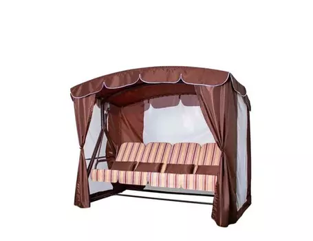 Качели садовые дефа люси люкс шоколад (код: 2017-кд-58/л) (bigarden) коричневый