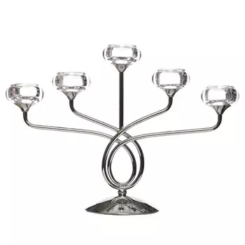 Канделябр (garda decor) серебристый 16x50 см.