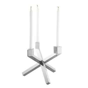 Канделябр (to4rooms) серебристый 27x24x27 см.