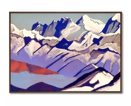 Репродукция картины на холсте эверест 1936г. (картины в квартиру) мультиколор 105x75 см.